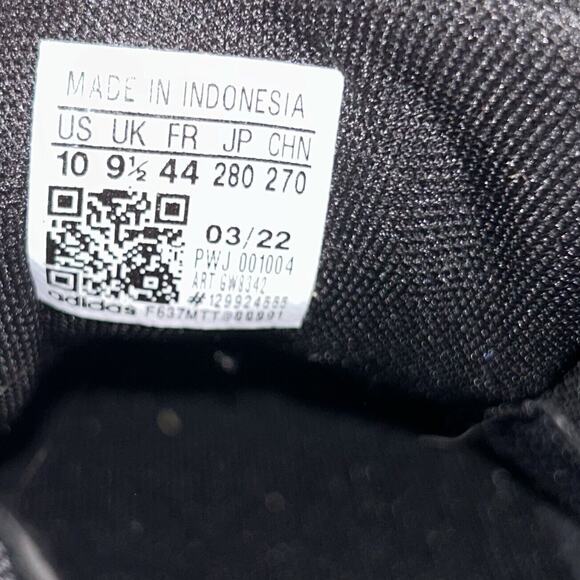 Adidas Duramo 10 GW8342 Solid Core Black Men's US Size 10 Running Sneaker Shoes - Picture 11 of 11